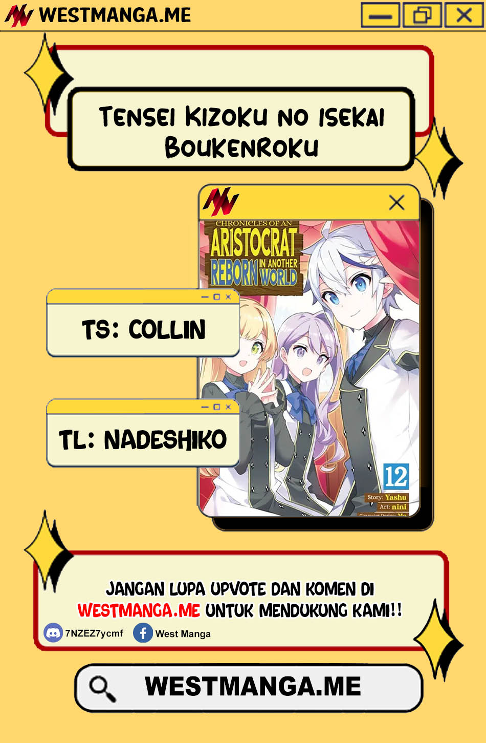 Tensei Kizoku no Isekai Boukenroku ~Jichou wo Shiranai Kamigami no Shit Chapter 73.2 Bahasa Indonesia