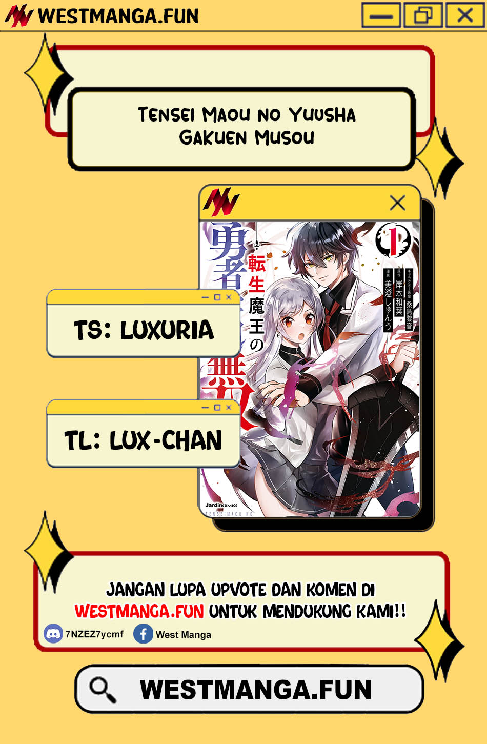 Tensei Maou no Yuusha Gakuen Musou Chapter 06 Bahasa Indonesia