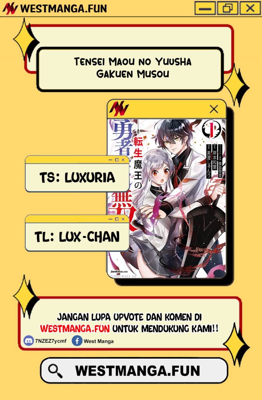 Tensei Maou no Yuusha Gakuen Musou Chapter 07 Bahasa Indonesia