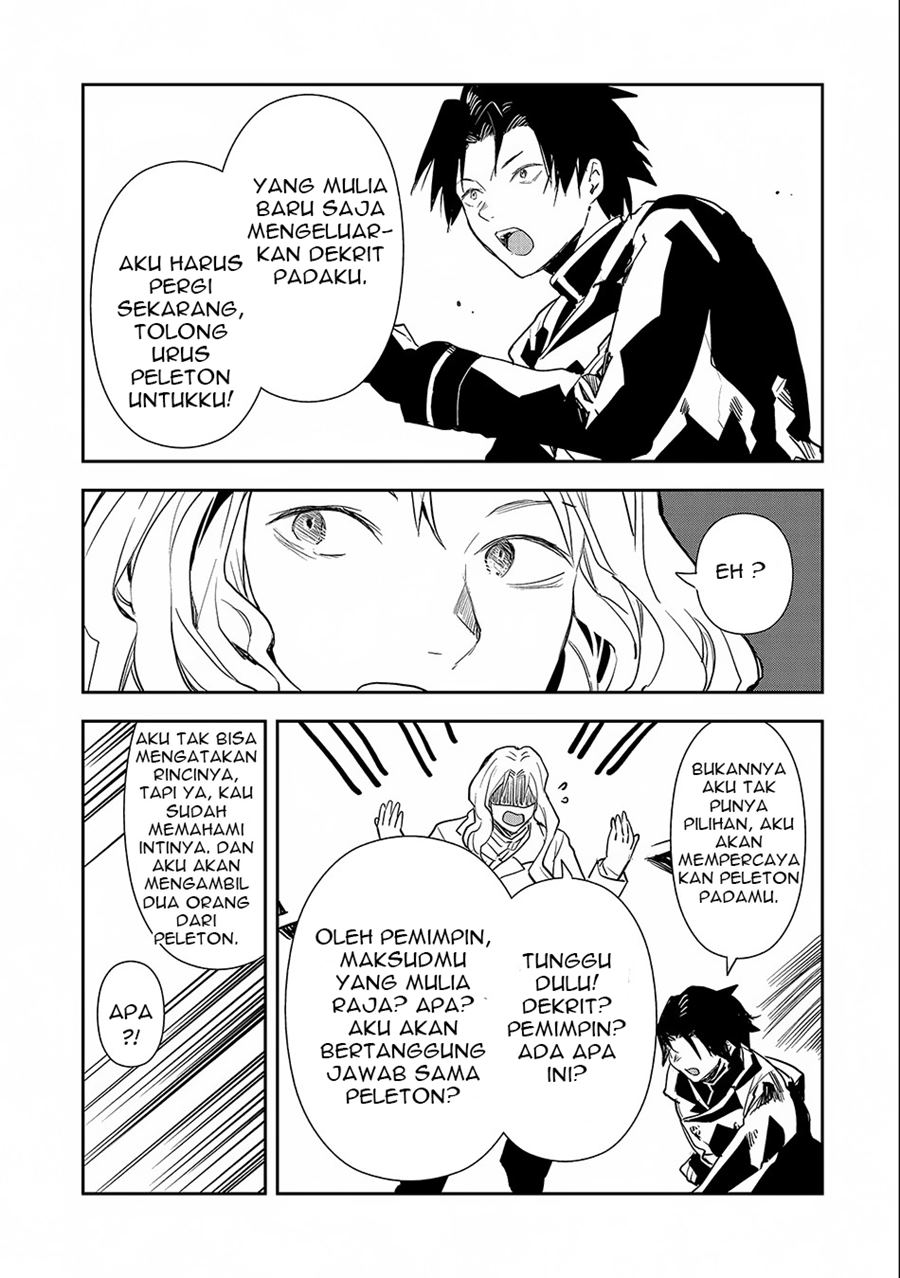 Tensei Shitara Heishi Datta? Akai Shinigami to Yobareta Otoko (When I Reincarnated I Was a Soldier?!) Chapter 04 Bahasa Indonesia