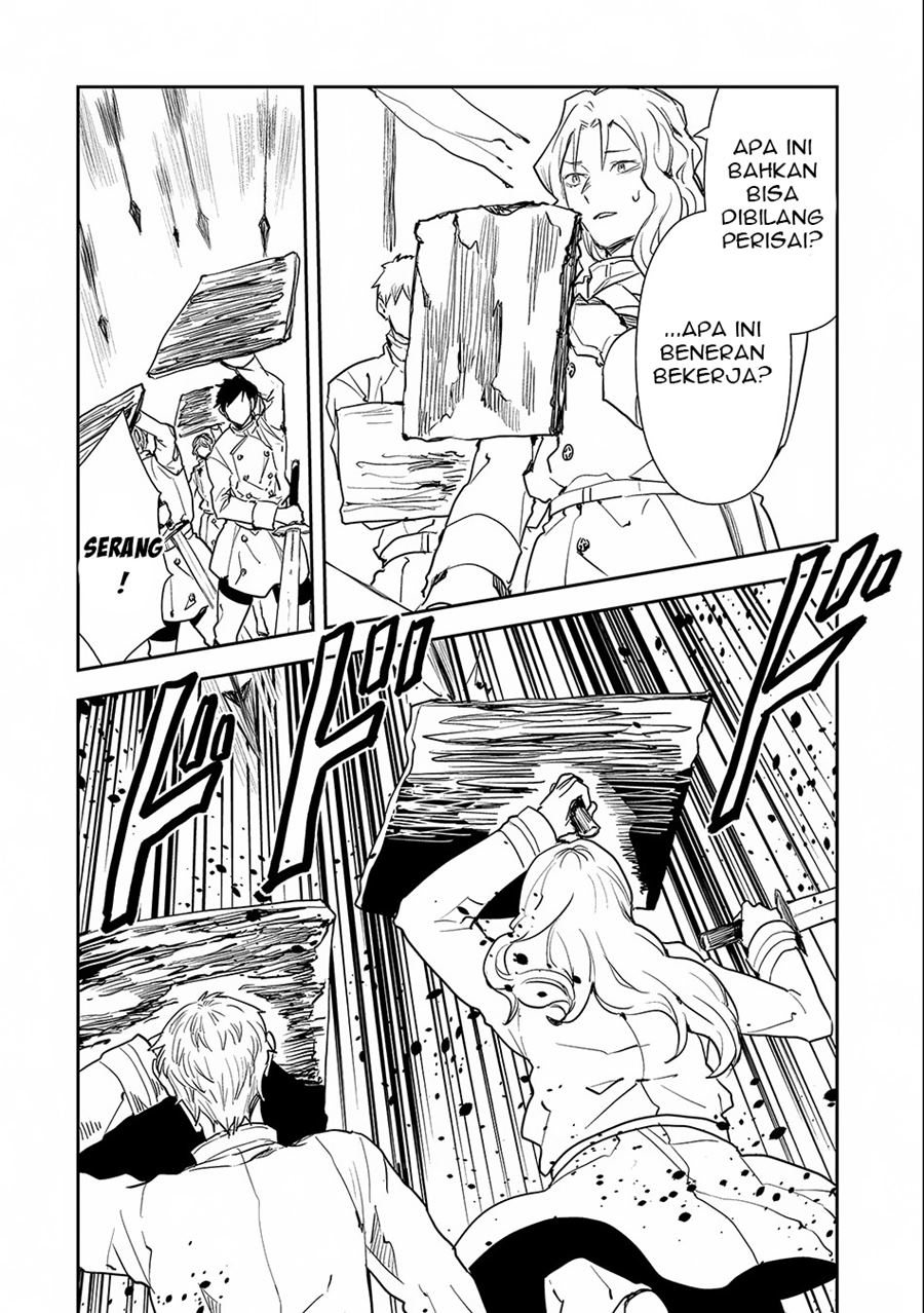 Tensei Shitara Heishi Datta? Akai Shinigami to Yobareta Otoko (When I Reincarnated I Was a Soldier?!) Chapter 04 Bahasa Indonesia