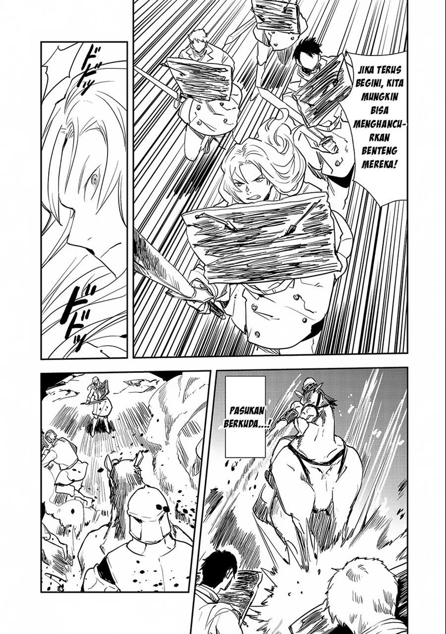 Tensei Shitara Heishi Datta? Akai Shinigami to Yobareta Otoko (When I Reincarnated I Was a Soldier?!) Chapter 04 Bahasa Indonesia