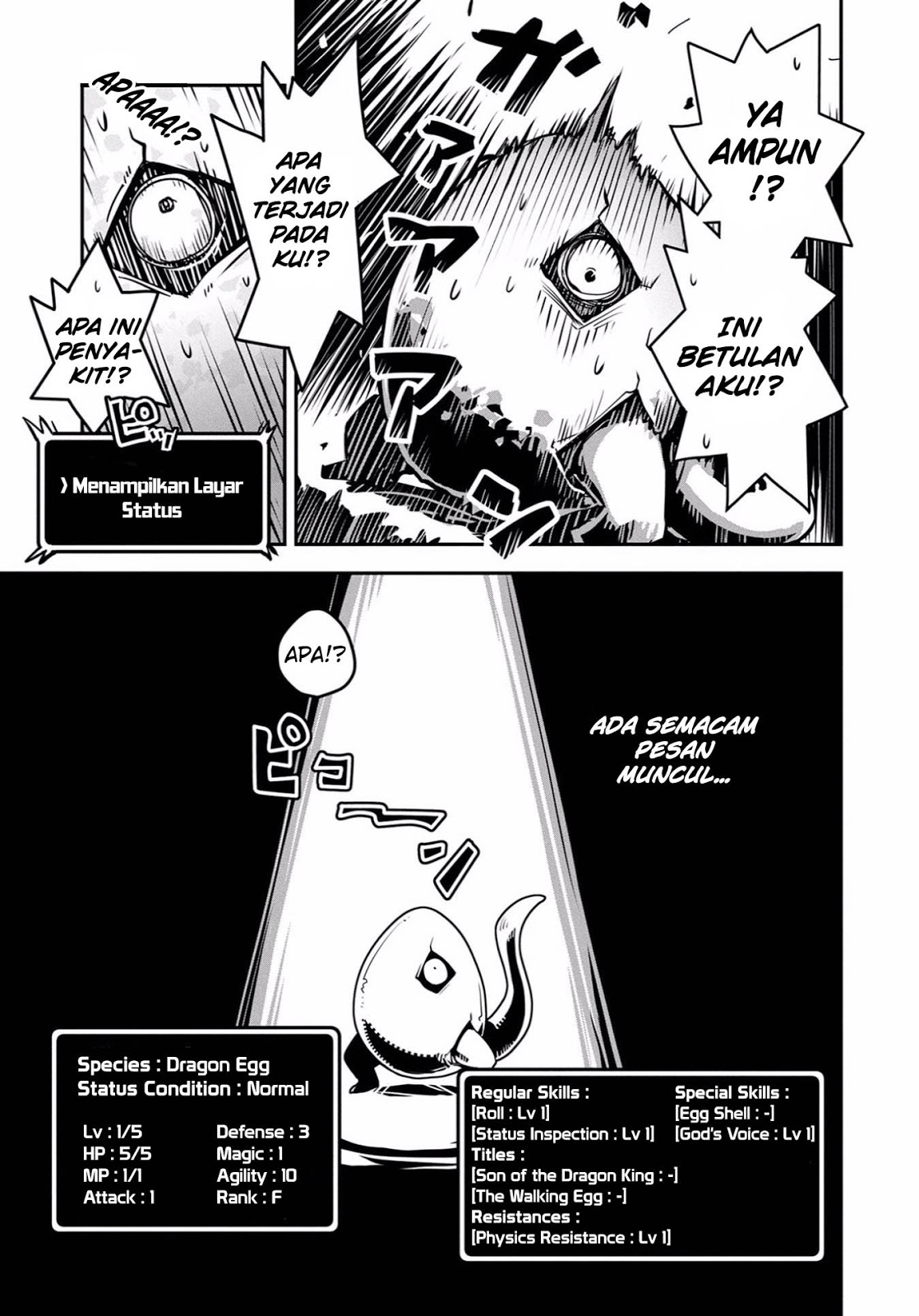 Tensei shitara Dragon no Tamago datta: Saikyou Igai Mezasanee 01 Chapter Bahasa Indonesia