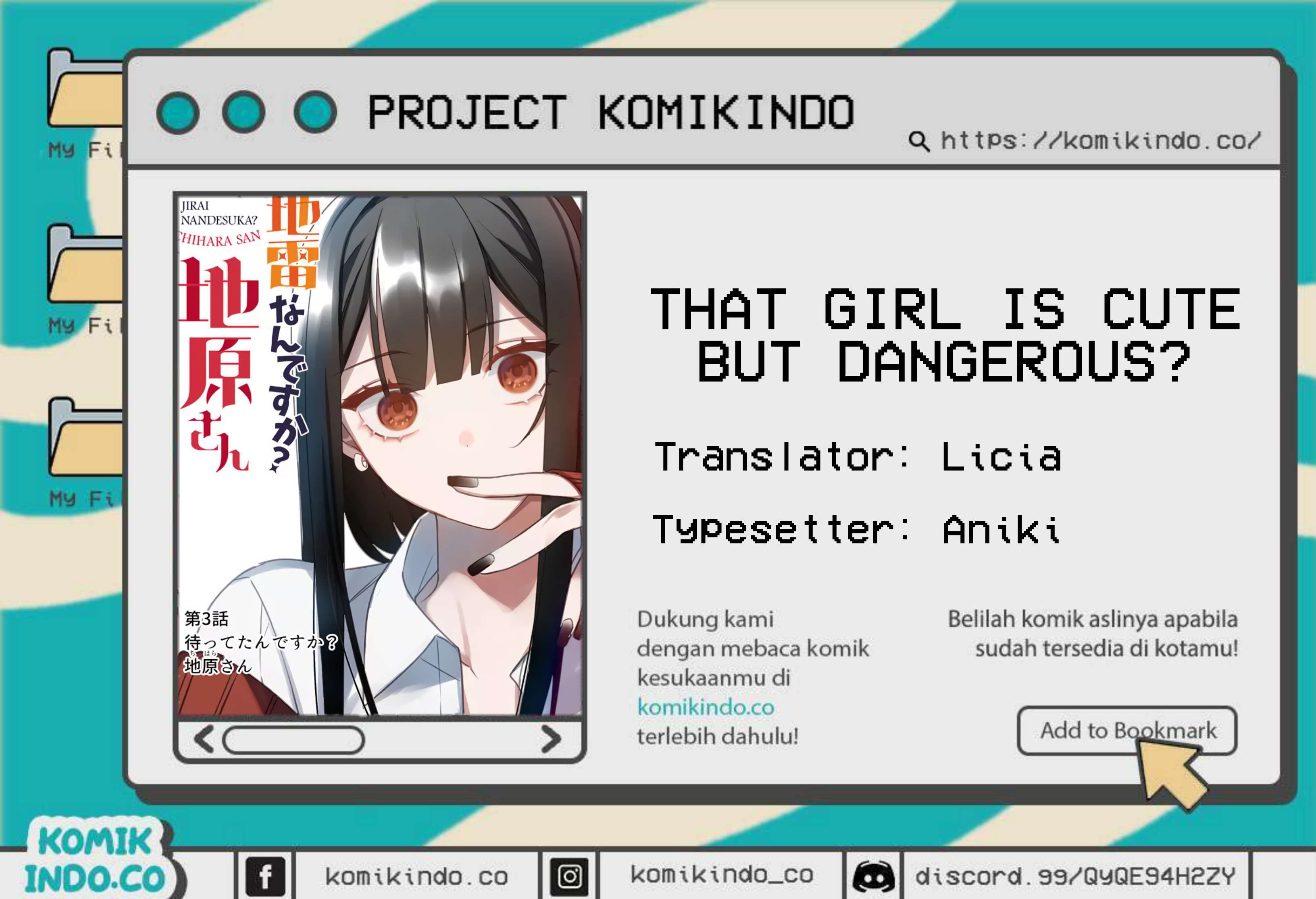 That girl is cute… but dangerous? Chapter 01 Bahasa Indonesia