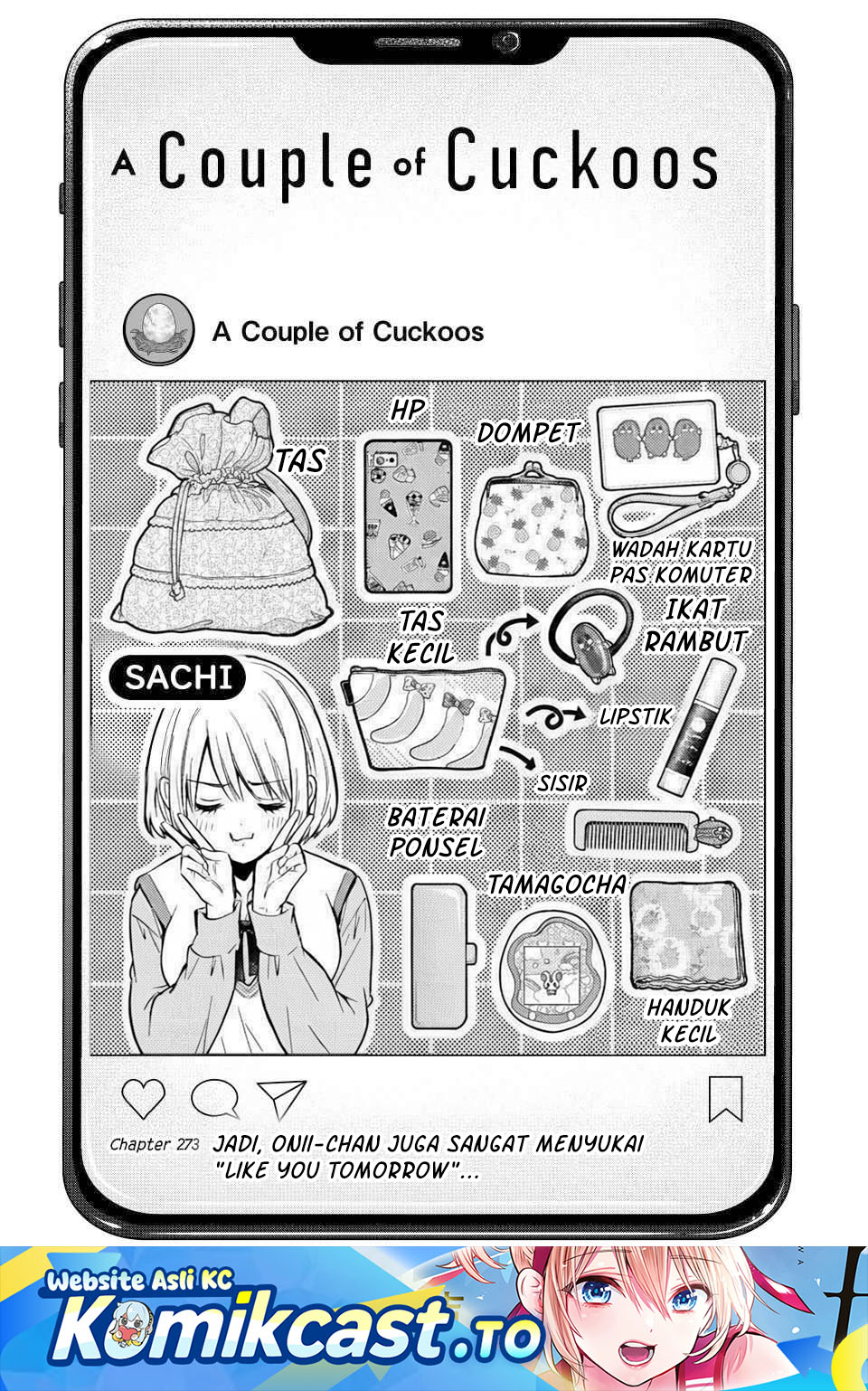 The Cuckoo’s Fiancee (A Couple of Cuckoos) Chapter 273 Bahasa Indonesia