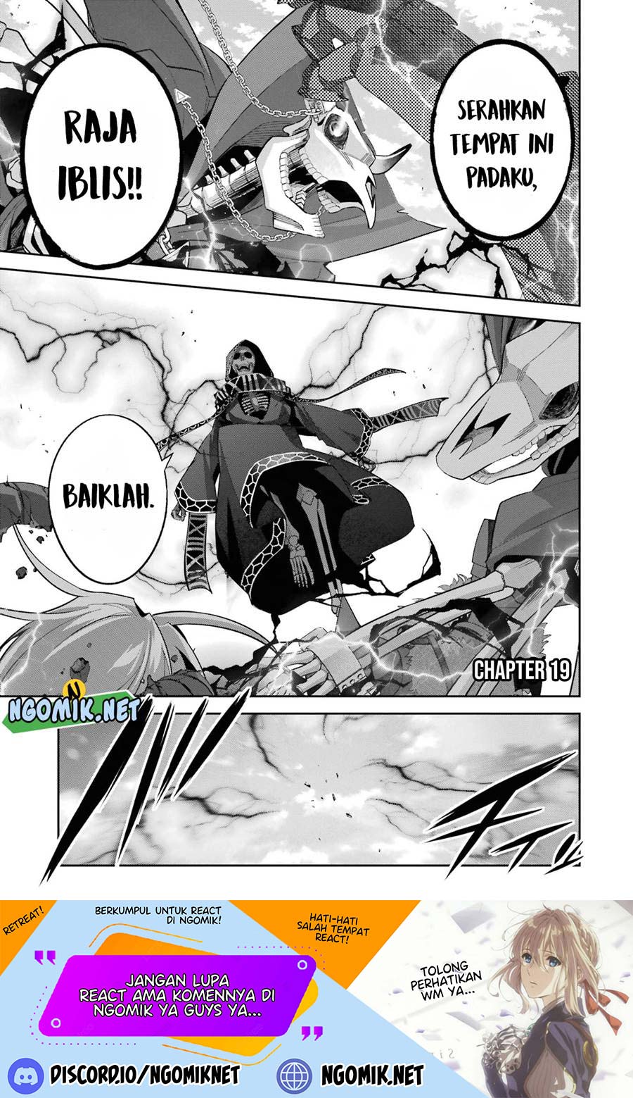 The Executed Sage is Reincarnated as a Lich and Starts an All-Out War Chapter 19 Bahasa Indonesia