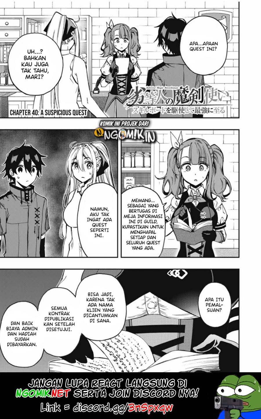 The Reincarnated Inferior Magic Swordsman chapter 40