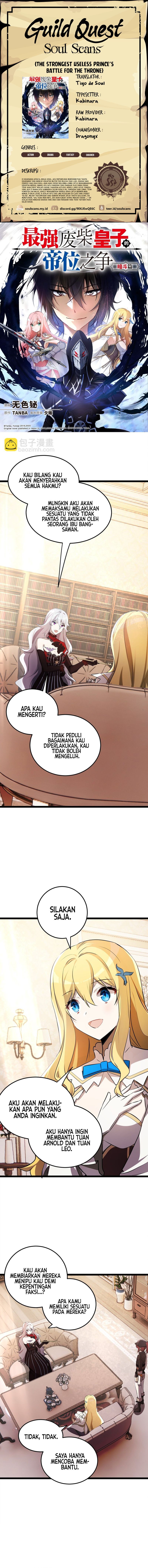 The Strongest Useless Prince’s Battle for The Throne Chapter 36 Bahasa Indonesia