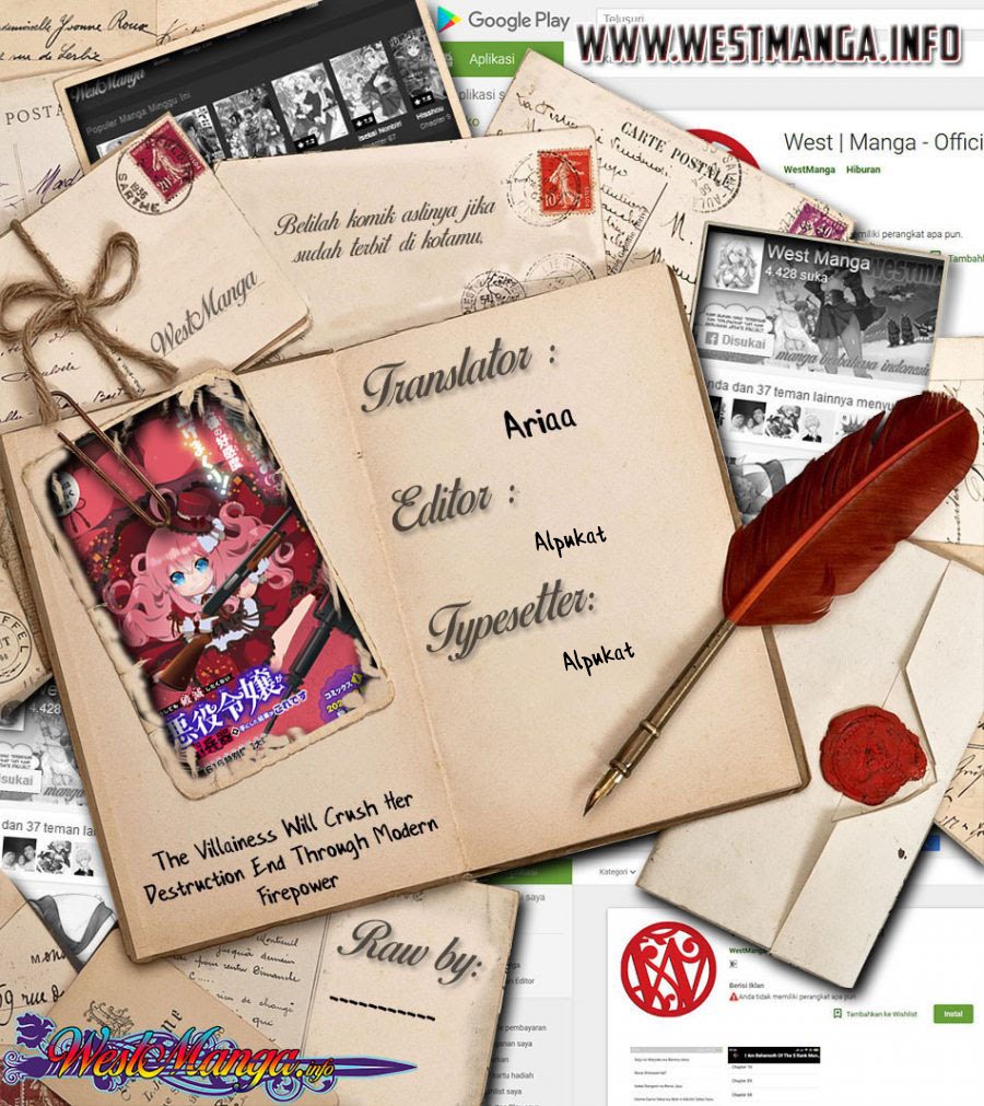 The Villainess Will Crush Her Destruction End Through Modern Firepower Chapter 34 Bahasa Indonesia