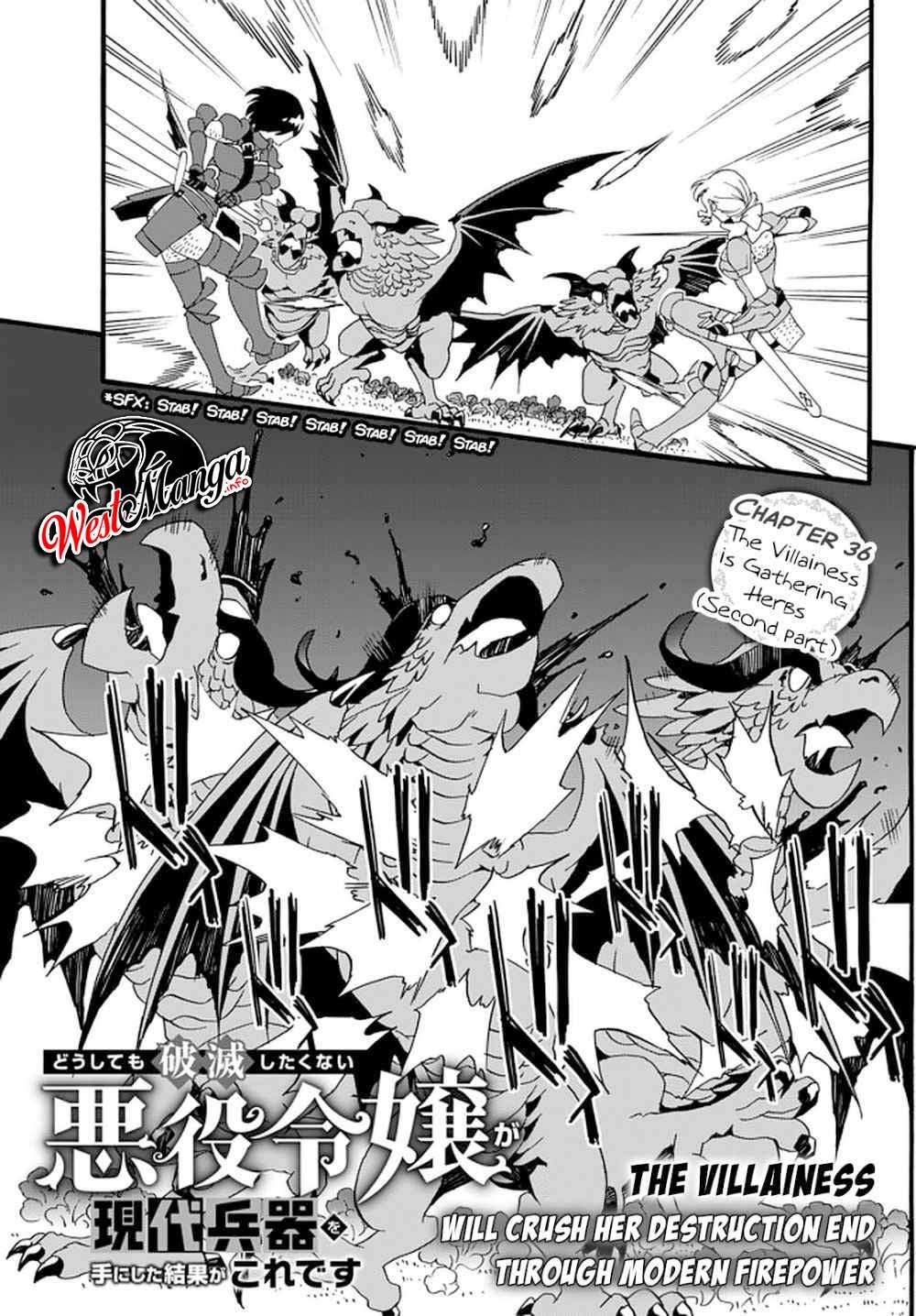 The Villainess Will Crush Her Destruction End Through Modern Firepower Chapter 36 Bahasa Indonesia