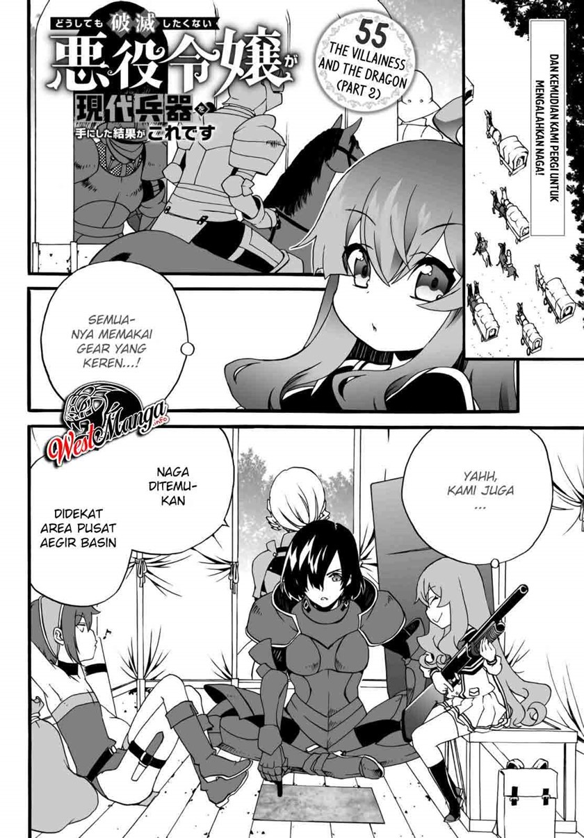 The Villainess Will Crush Her Destruction End Through Modern Firepower Chapter 55 Bahasa Indonesia