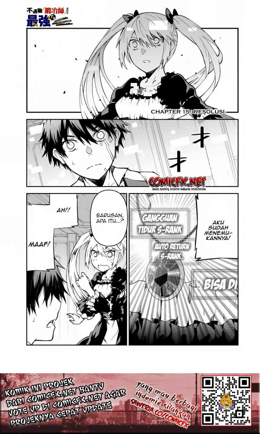 The Weakest Occupation “Blacksmith,” but It’s Actually the Strongest Chapter 15 Bahasa Indonesia