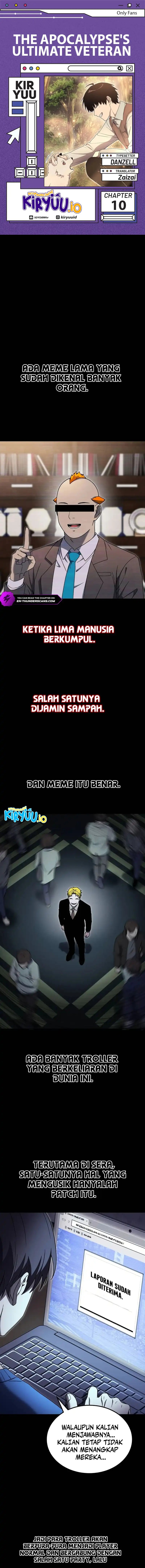 The Apocalypse’s Ultimate Veteran Chapter 10 Bahasa Indonesia