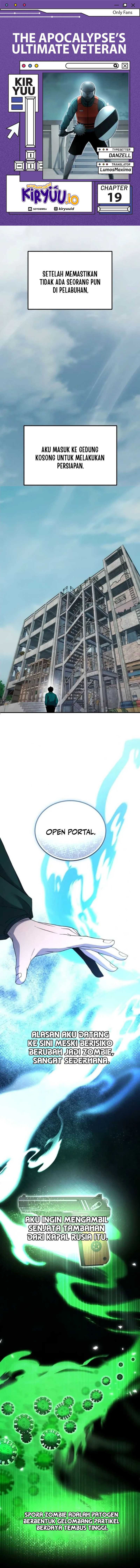 The Apocalypse’s Ultimate Veteran Chapter 19 Bahasa Indonesia