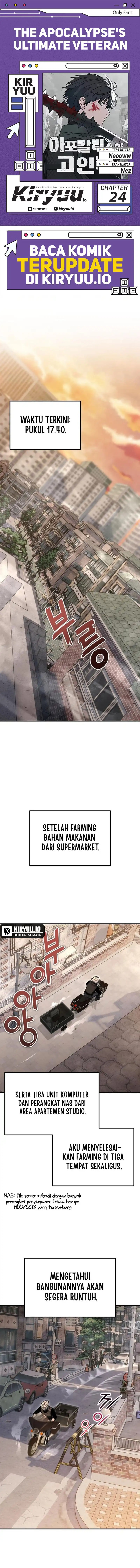 The Apocalypse’s Ultimate Veteran Chapter 24 Bahasa Indonesia