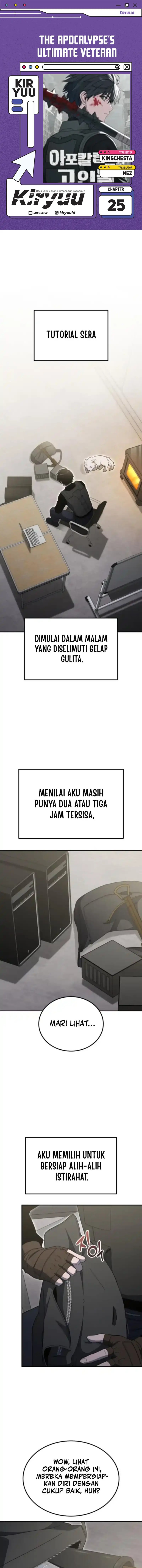The Apocalypse’s Ultimate Veteran Chapter 25 Bahasa Indonesia