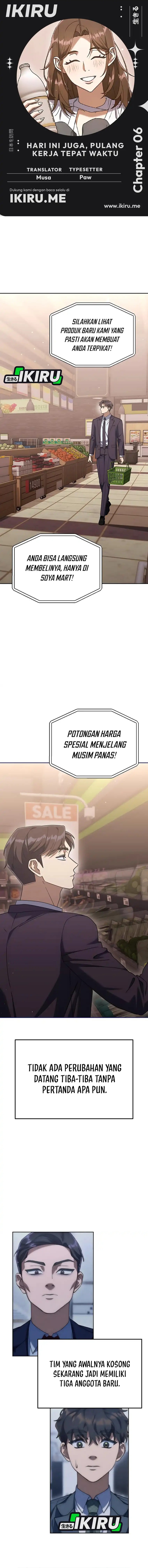 The Art of Leaving Work on Time (Off Work Today Too) Chapter 06 Bahasa Indonesia