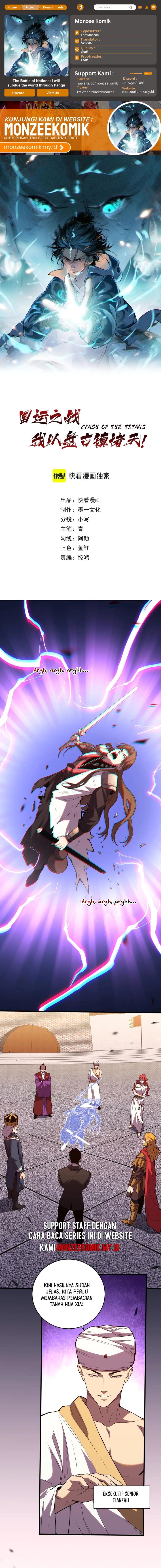 The Battle of Nations: I will subdue the world through pangu Chapter 15 Bahasa Indonesia