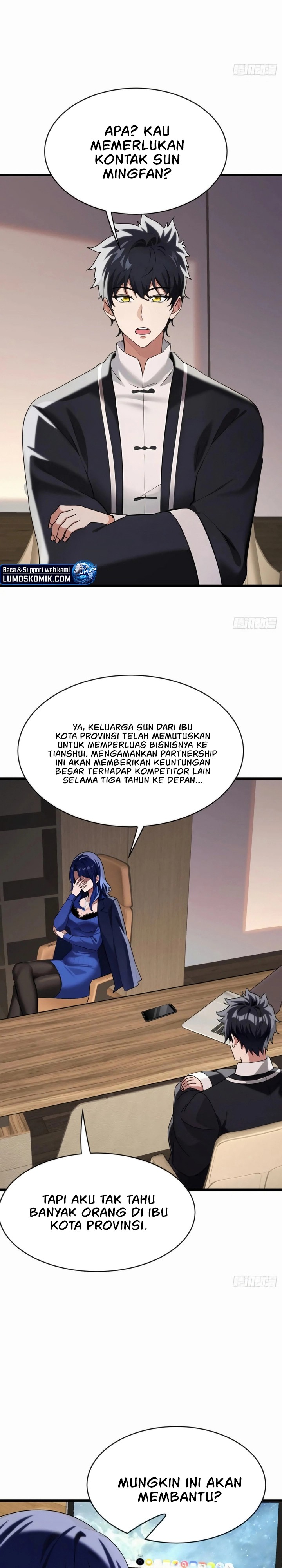 The Big Boss Comes Down the Mountain: Starting as a Male Secretary Chapter 31 Bahasa Indonesia