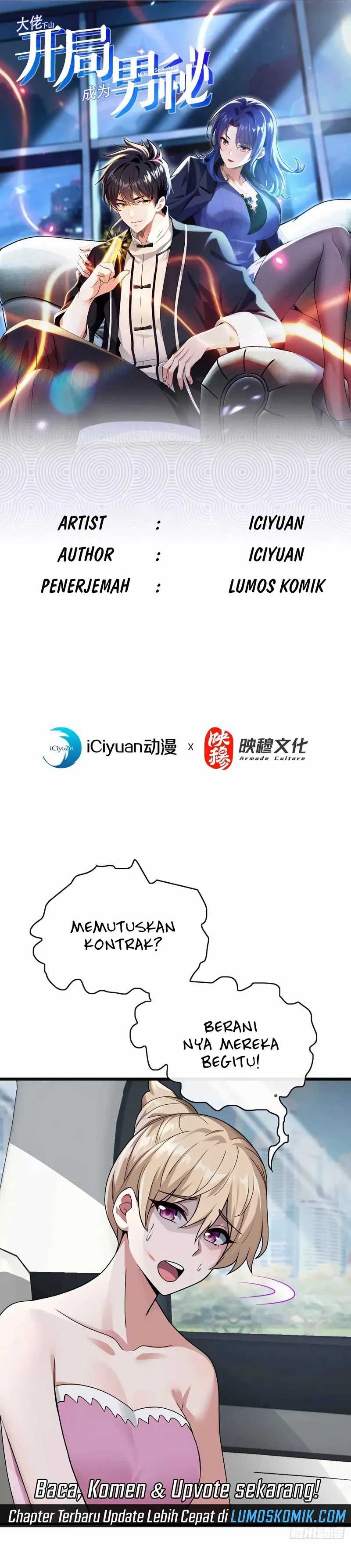 The Big Boss Comes Down the Mountain: Starting as a Male Secretary Chapter 59 Bahasa Indonesia