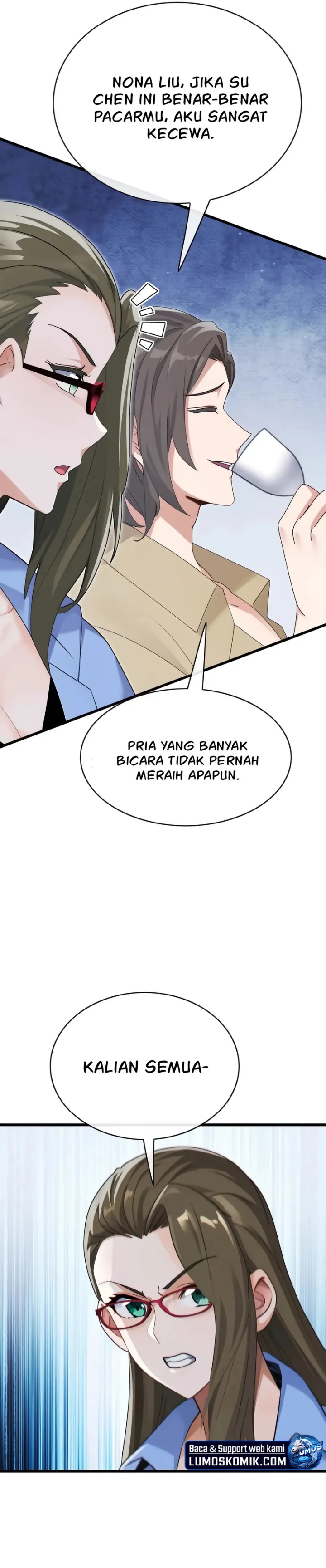 The Big Boss Comes Down the Mountain: Starting as a Male Secretary Chapter 64 Bahasa Indonesia