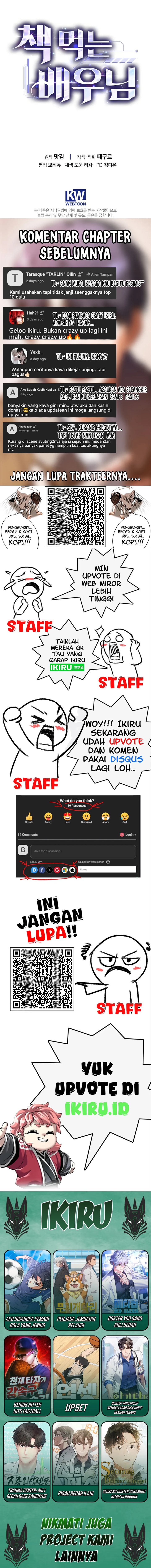 The Book-Eating Actor Chapter 24 Bahasa Indonesia