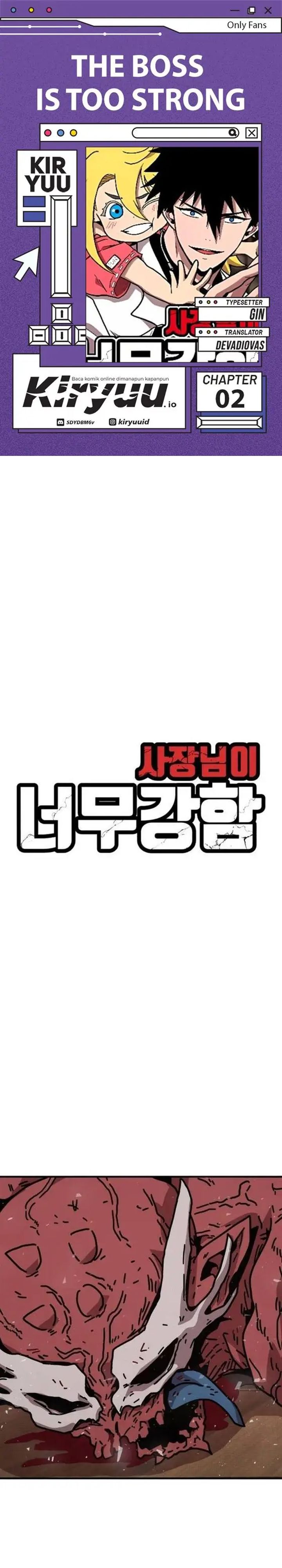 The Boss Is Too Strong Chapter 02 Bahasa Indonesia