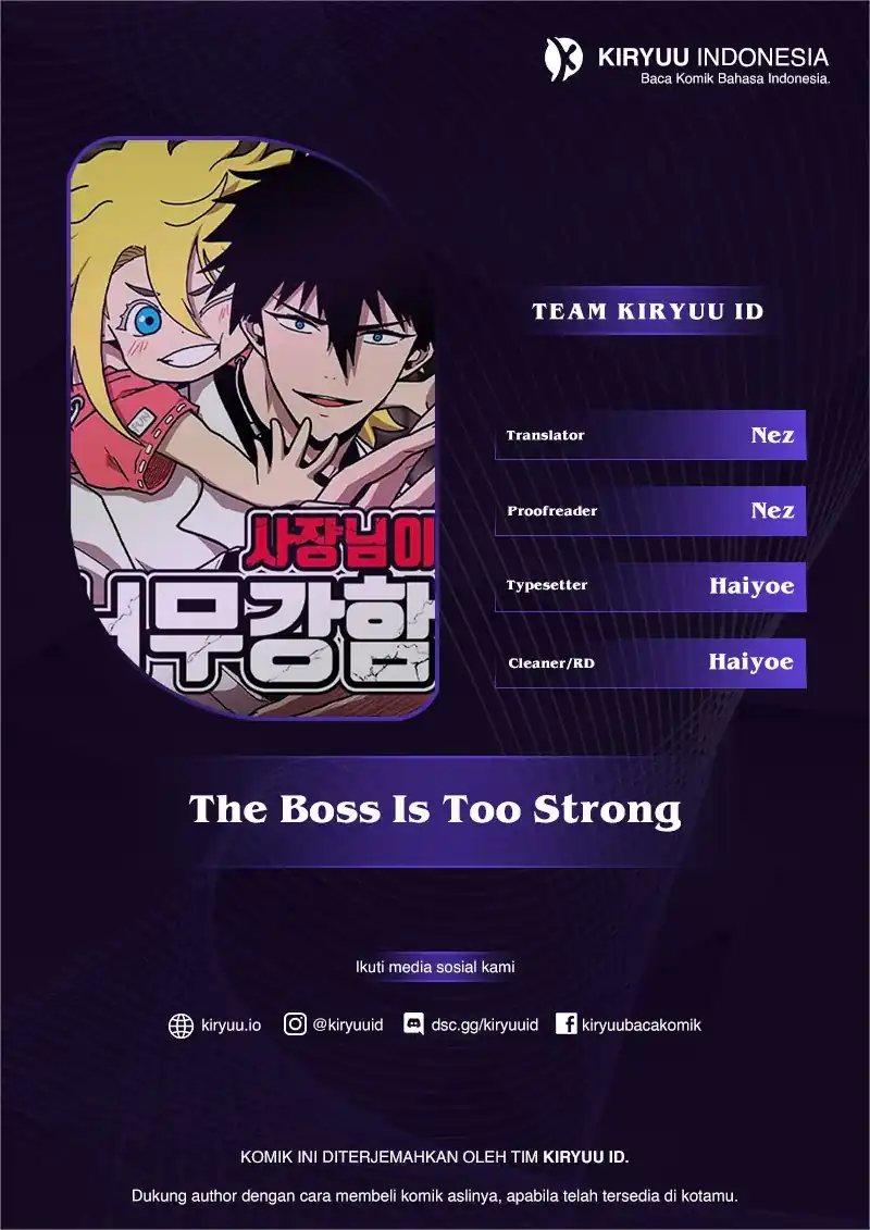 The Boss Is Too Strong Chapter 19 Bahasa Indonesia