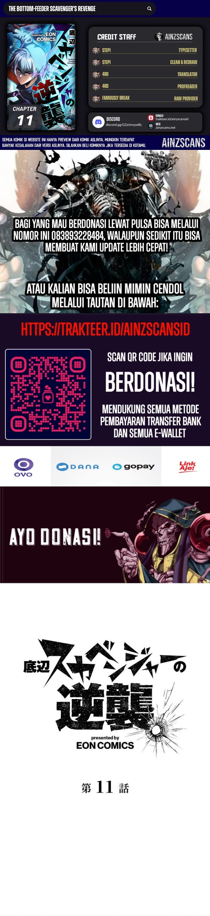 The Bottom Feeder Scavengers Revenge Chapter 11 Bahasa Indonesia