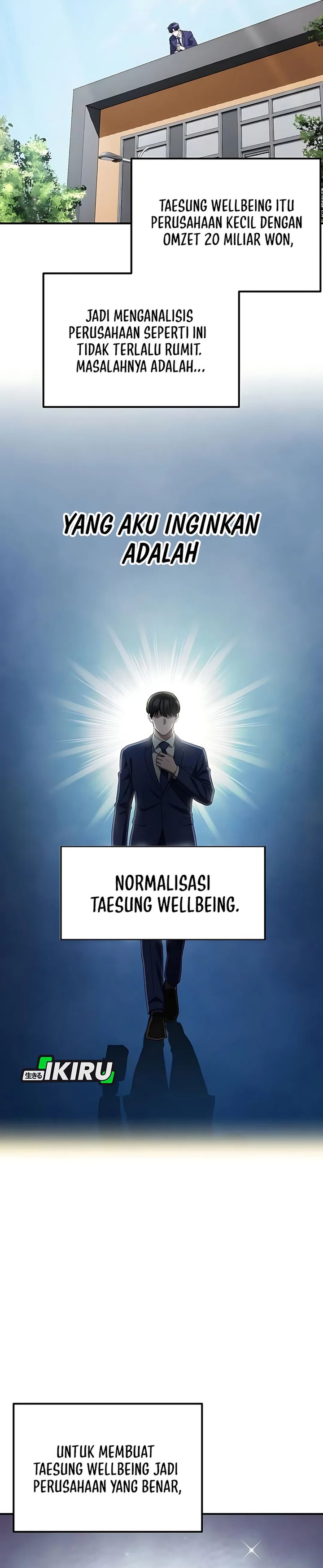 The Corporate Underdog Who Does Everything Right Chapter 54 Bahasa Indonesia