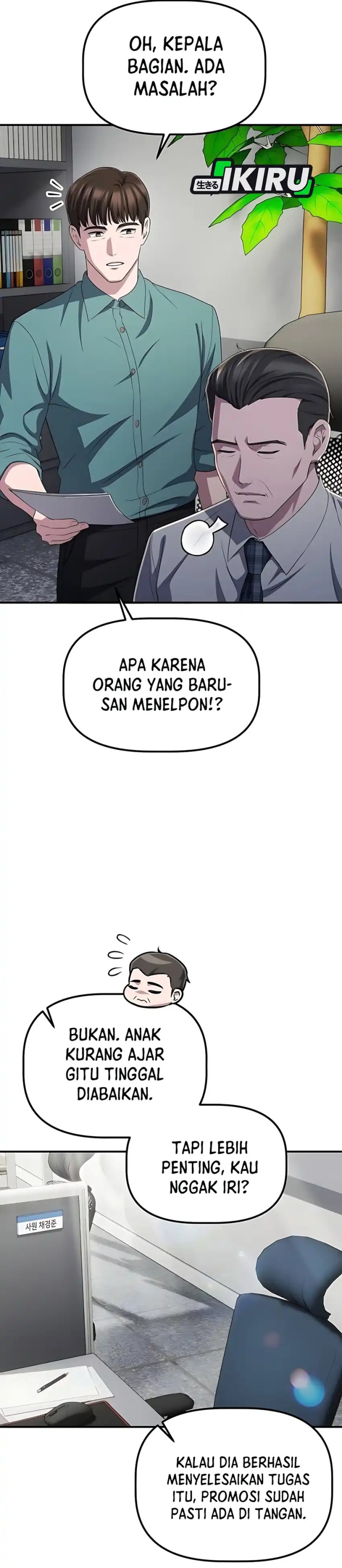 The Corporate Underdog Who Does Everything Right Chapter 56 Bahasa Indonesia