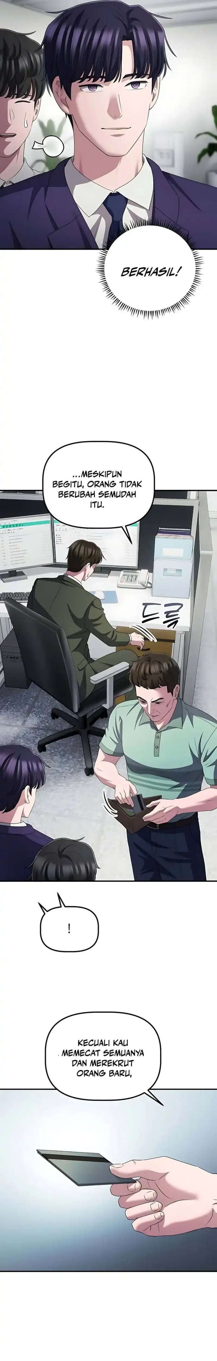 The Corporate Underdog Who Does Everything Right Chapter 57 Bahasa Indonesia