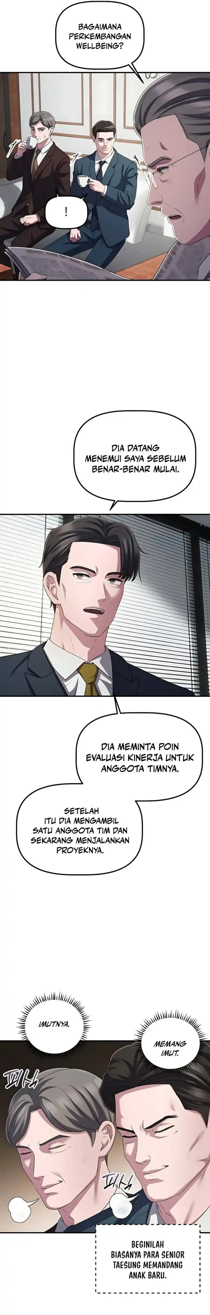 The Corporate Underdog Who Does Everything Right Chapter 57 Bahasa Indonesia