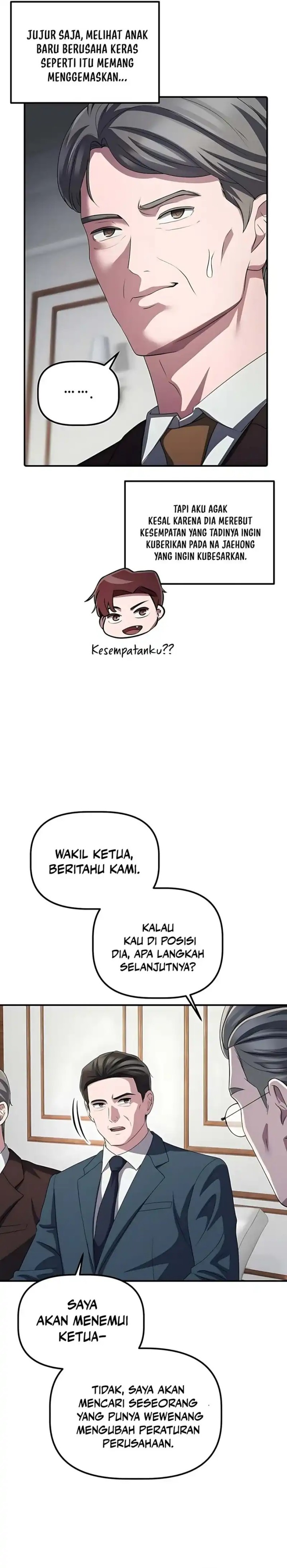 The Corporate Underdog Who Does Everything Right Chapter 57 Bahasa Indonesia