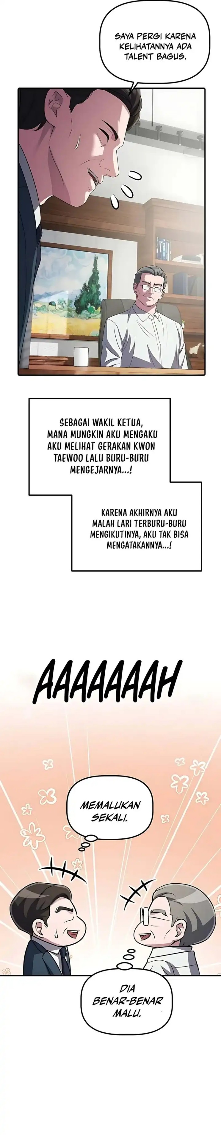 The Corporate Underdog Who Does Everything Right Chapter 57 Bahasa Indonesia