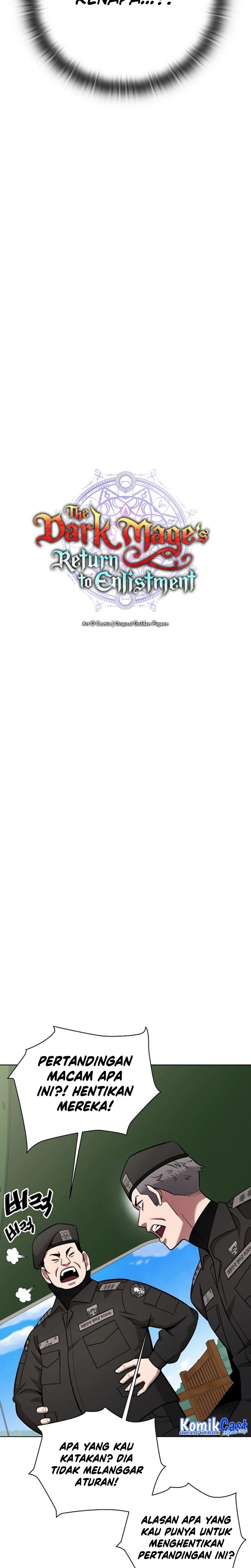 The Dark Mage’s Return to Enlistment Chapter 41 Bahasa Indonesia