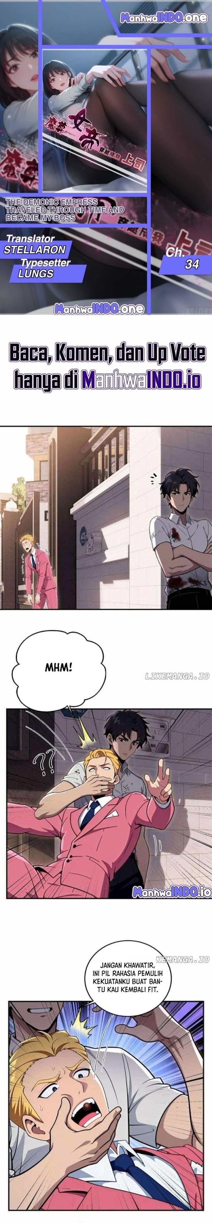 The Demonic Empress Traveled Through Time And Became My Boss Chapter 34 Bahasa Indonesia