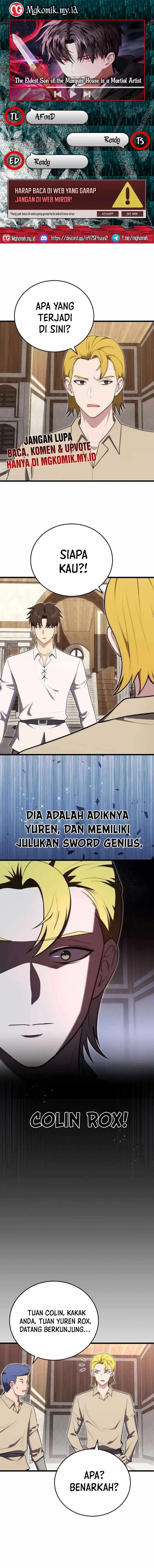 The Eldest Son of the Marquis House is a Martial Artist Chapter 22 Bahasa Indonesia