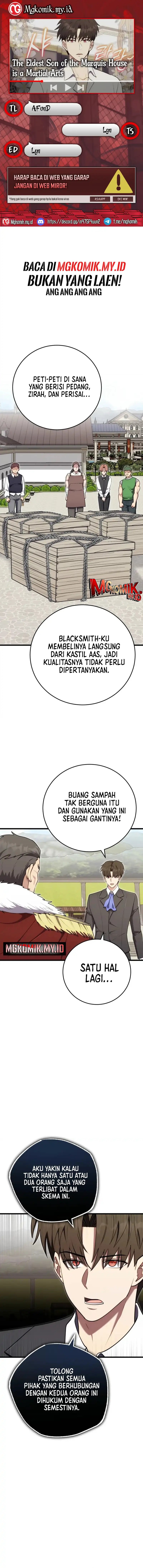 The Eldest Son of the Marquis House is a Martial Artist Chapter 29 Bahasa Indonesia