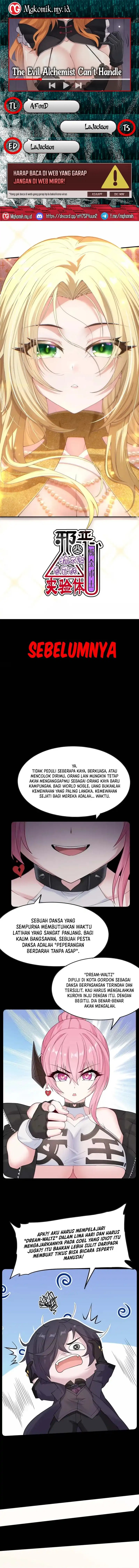 The Evil Alchemist Can’t Handle His Own Experiment Chapter 62 Bahasa Indonesia