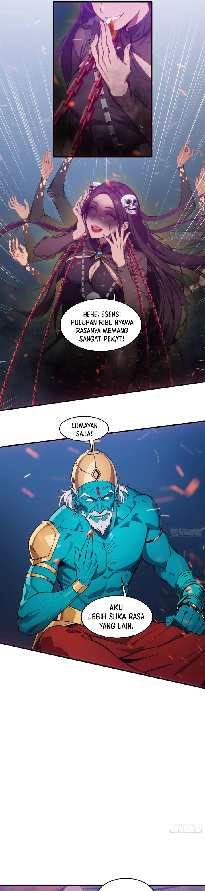 The Evil God Descends, I Own Great Hell chapter 69