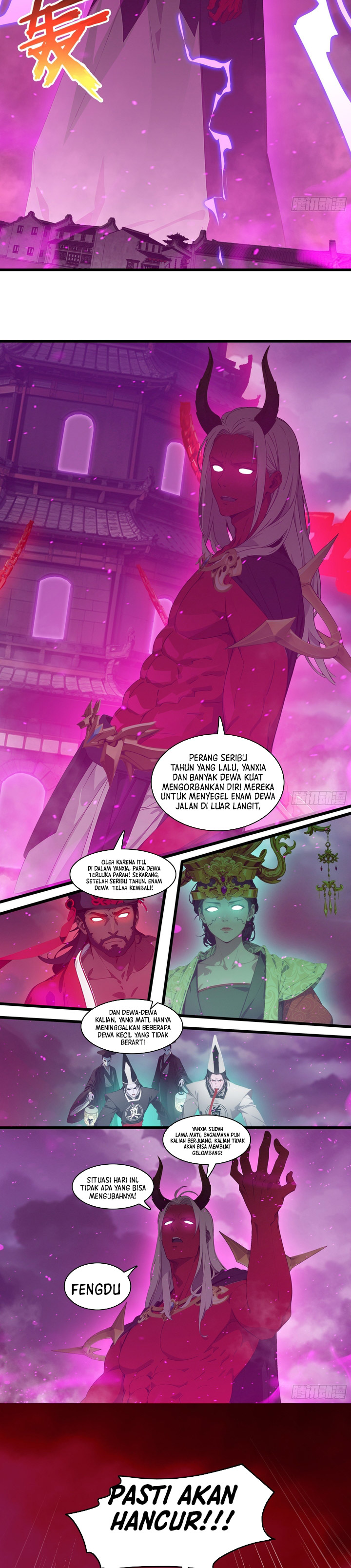 The Evil God Descends, I Own Great Hell Chapter 94 Bahasa Indonesia