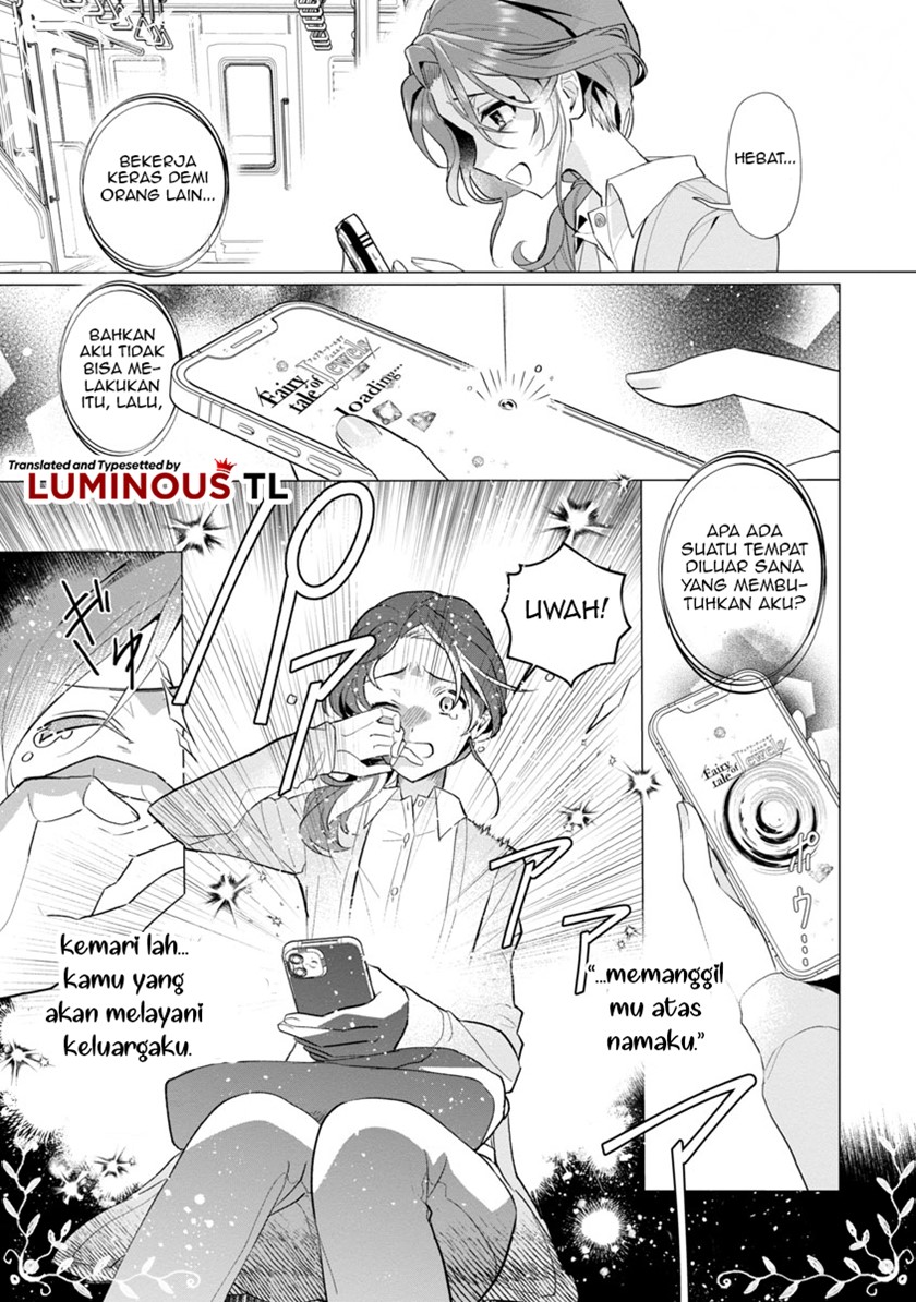 The Fed Up Office Lady Wants to Serve the Villainess Chapter 01 Bahasa Indonesia