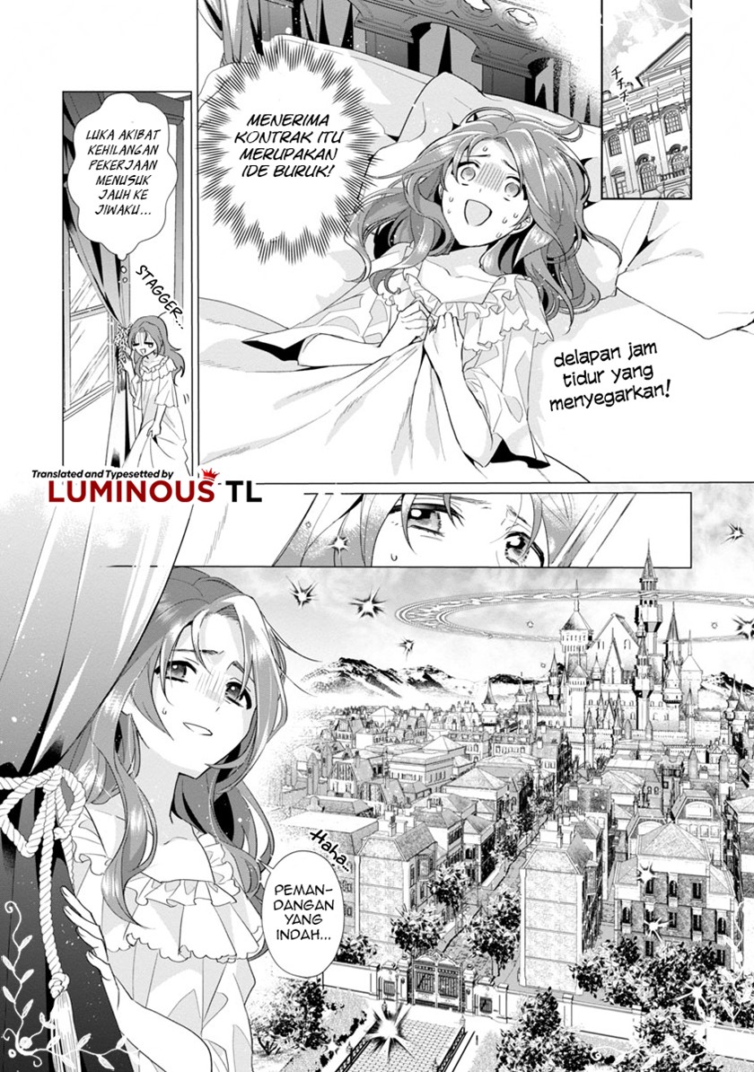 The Fed Up Office Lady Wants to Serve the Villainess Chapter 01 Bahasa Indonesia