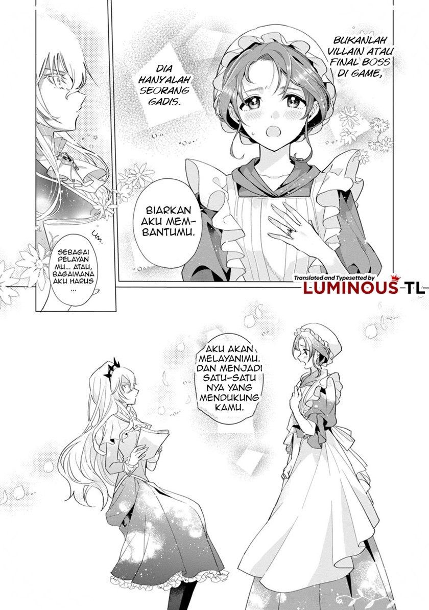 The Fed Up Office Lady Wants to Serve the Villainess Chapter 01 Bahasa Indonesia