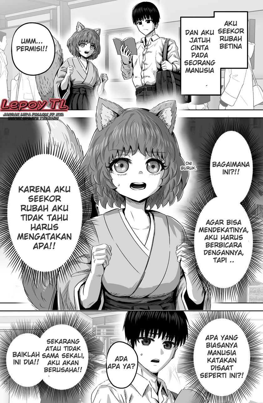 The Fox Girl Who Wants to Get Chummy With the Human Boy She Likes Chapter 03 Bahasa Indonesia