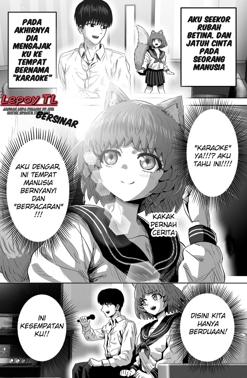 The Fox Girl Who Wants to Get Chummy With the Human Boy She Likes Chapter 09 Bahasa Indonesia