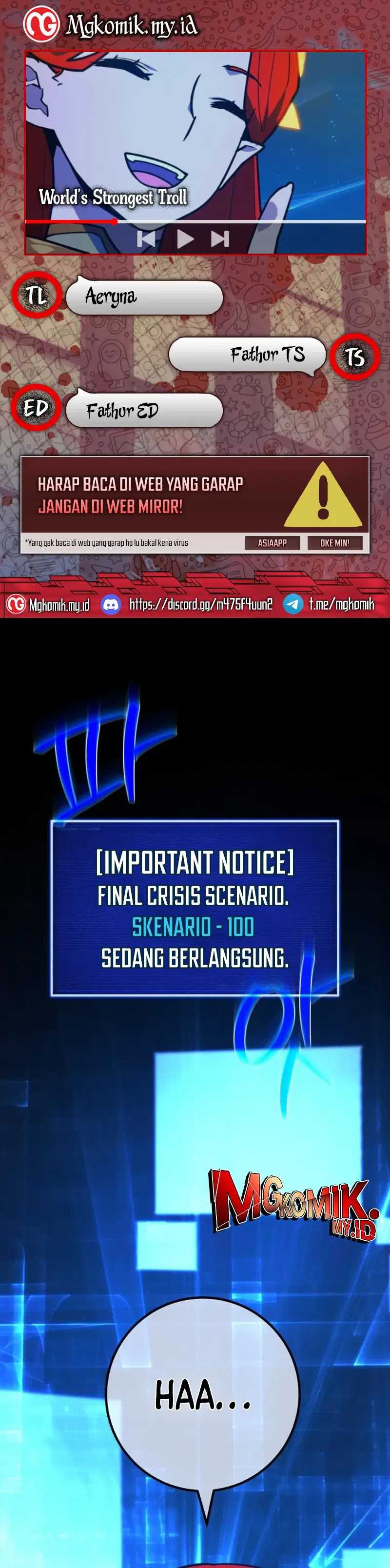 The Game’s Top Troll Chapter 127 Bahasa Indonesia