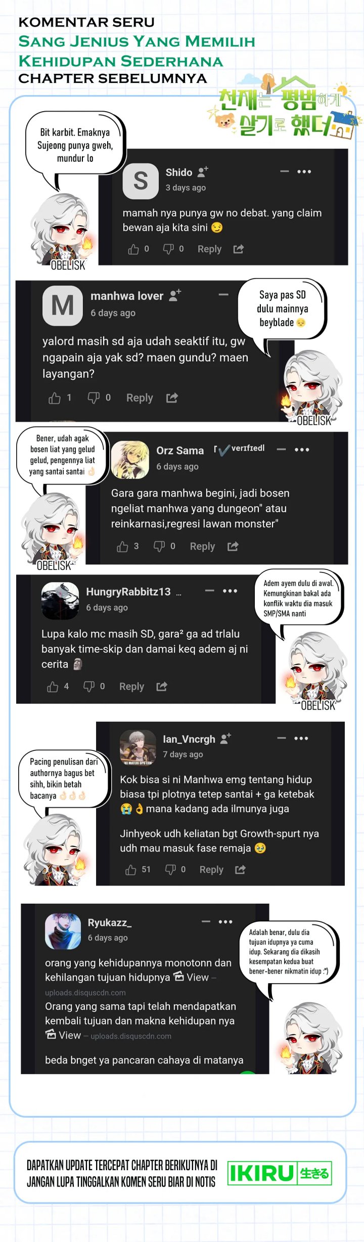 The Genius Decided to Live an Ordinary Life Chapter 26 Bahasa Indonesia