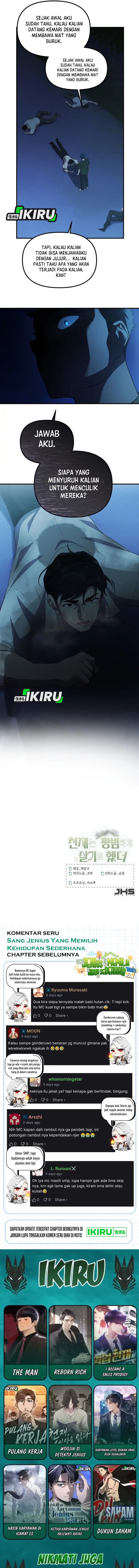 The Genius Decided to Live an Ordinary Life Chapter 49 Bahasa Indonesia